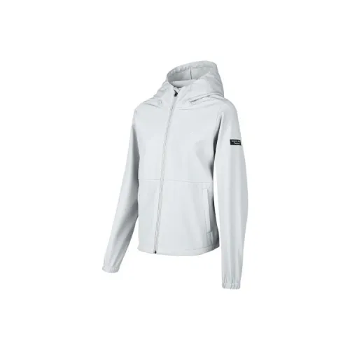 Skechers Поход Водонепроницаемый Wa Ветрозащитный To Сохранять тепло Ветровка Женские Светло-серый