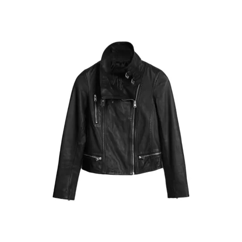 ALLSAINTS Черные Женские Кожаные Куртки