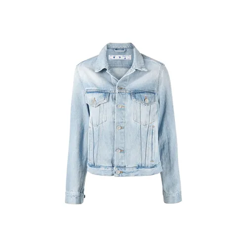 Off Белый SS21 Куртки и Пальто Женские Светло-Синий