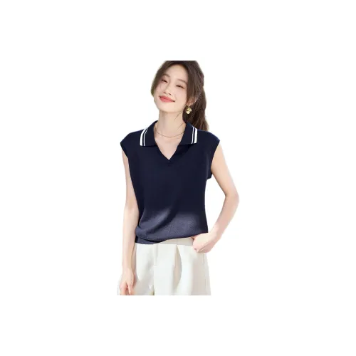 Mo Han Yi Mei Трикотаж Женский Темно-синий