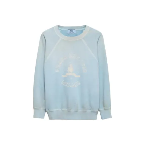 PRADA SS25 Свитшот Женский Interstellar Синий