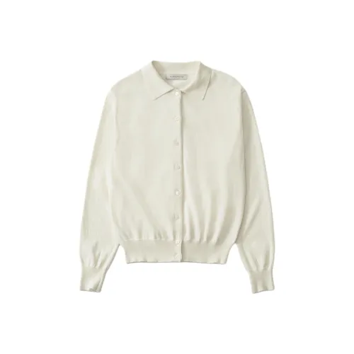 NOTHING WRITTEN SS25 Villa Хлопок Ожерелье-чокер Кардиган Трикотаж Женский Айвори Айвори