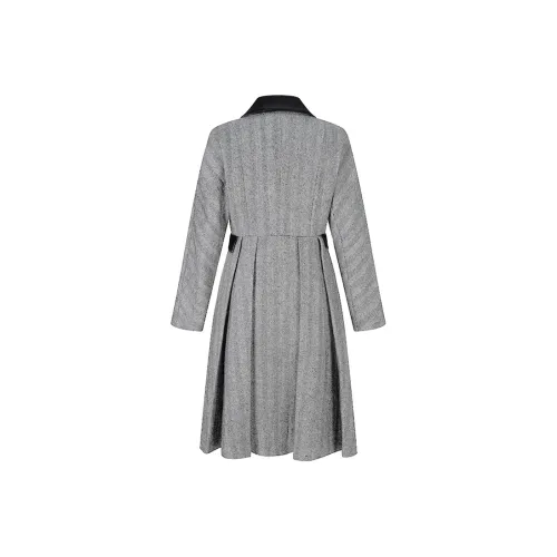 HERLIAN Серое Женское Пальто