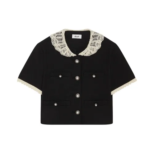 D'zzit Черное Женское Короткое Пальто