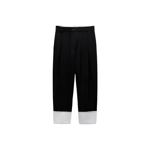 ZARA Черные Женские Повседневные Брюки