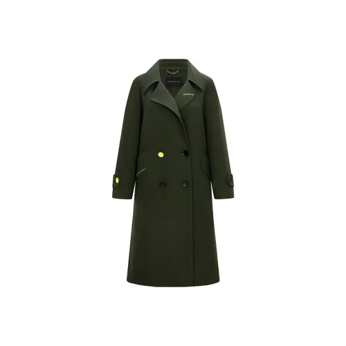 DESIGNICE Пальто Женское Оливково-зеленый