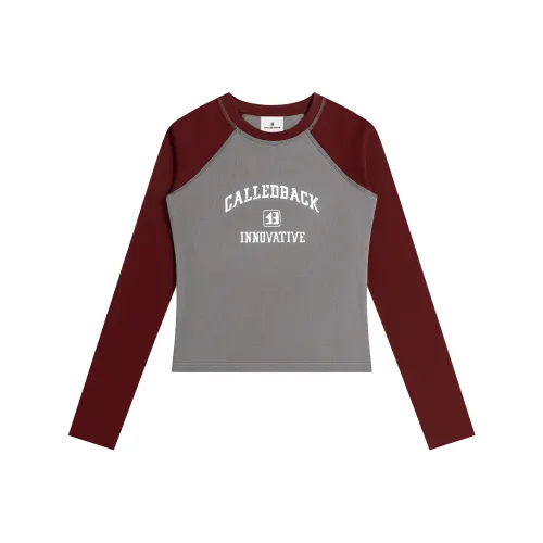 CALLED BACK Толстовка Женская Серый Красный