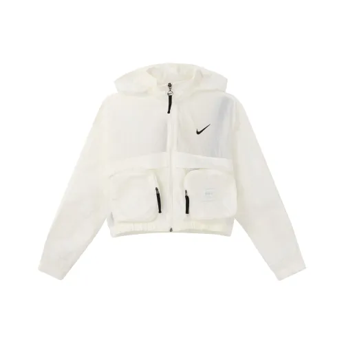 NIKE Sportswear Парусный белый Женские Короткие пальто
