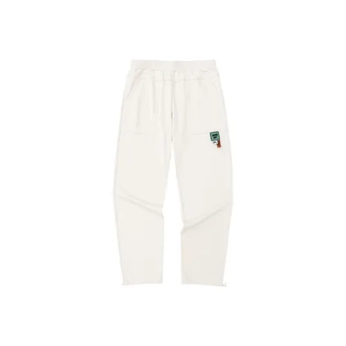 ANTA Штаны с манжетами Тренировочные брюки Женские Экрю