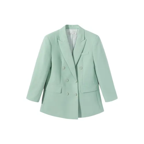 EICHITOO Бизнес-костюм женский светло-зеленый