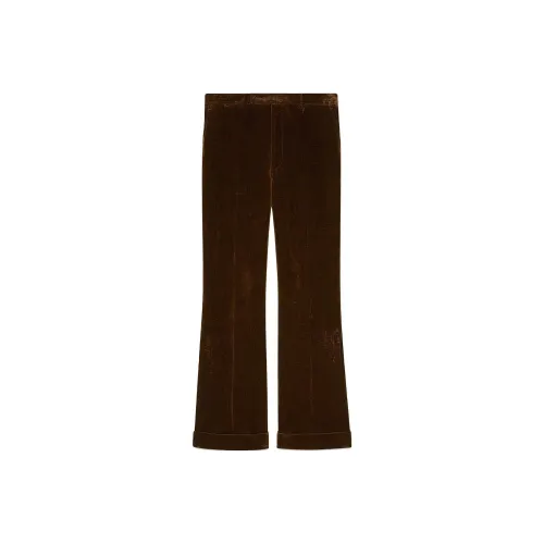 GUCCI Умбра Женские Повседневные Брюки