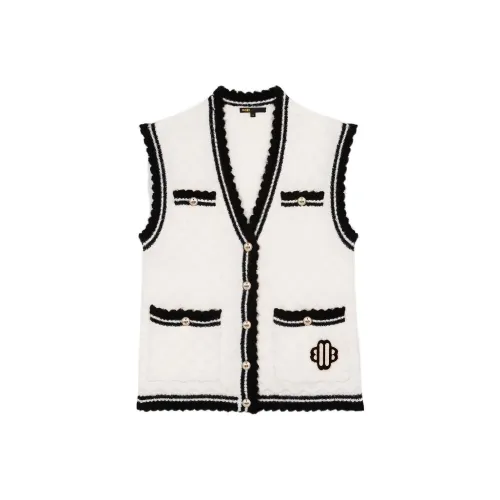 Maje Светло-янтарные Женские Жилеты