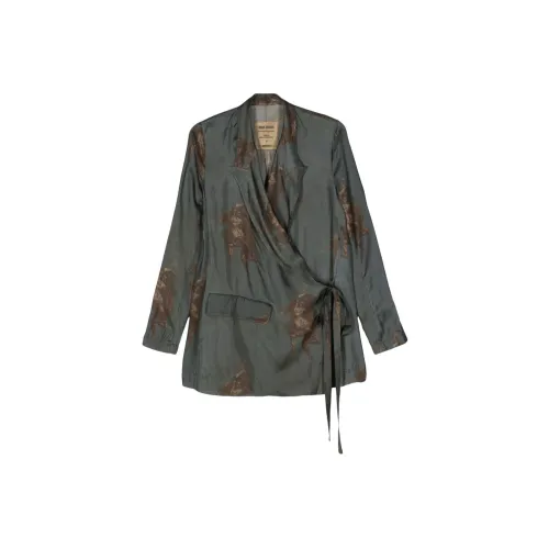 UMA WANG SS24 Бизнес-костюм Женский Темно-синий Зеленый