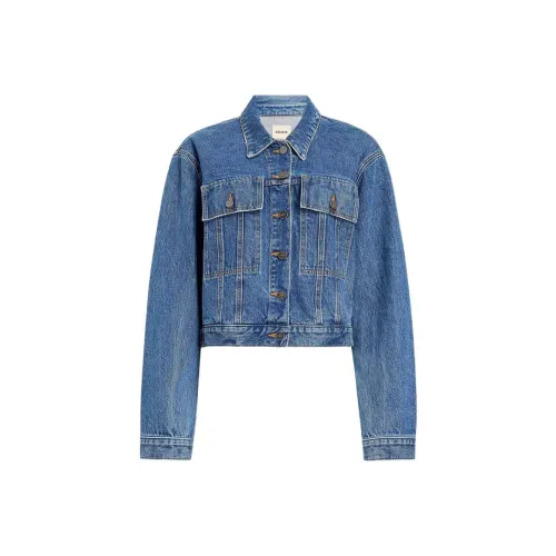 KHAITE FW24 Saunder Куртка Джинсовая Куртка Женская Boone Boone Синий