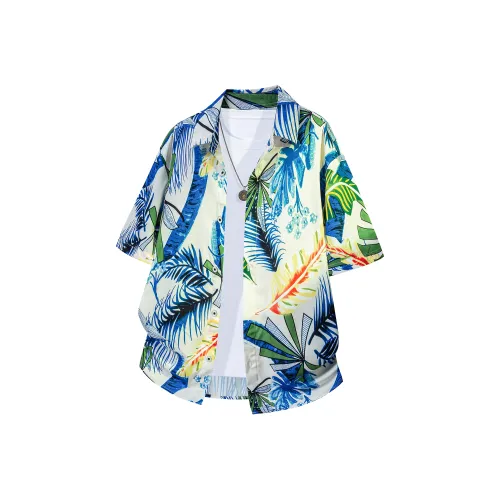 UPZCY Синие Унисекс Рубашки