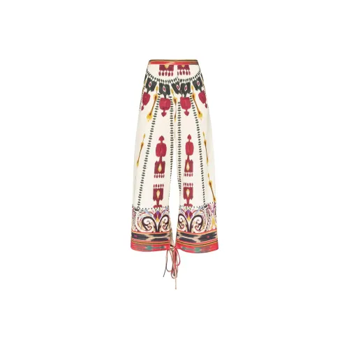 ETRO Женские повседневные брюки красного цвета