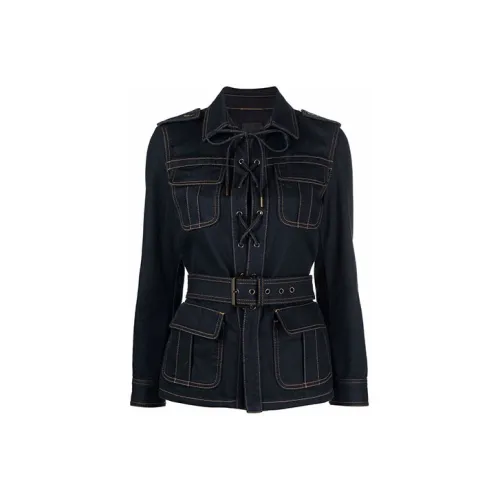 SAINT LAURENT SS22 Denim Jacket Women's Dark Blue
