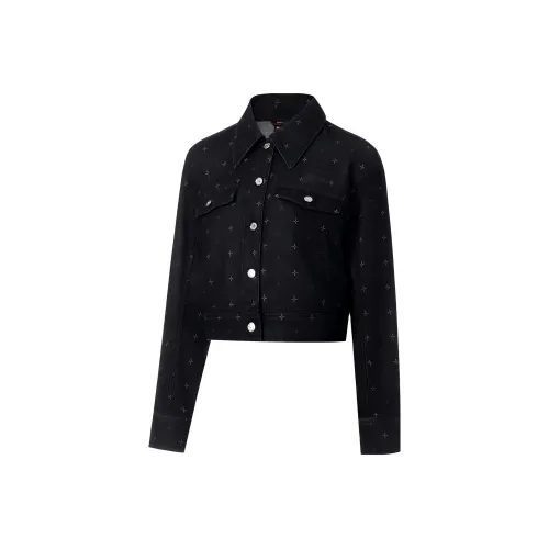 LINING Джинсовая Куртка Женская Черная