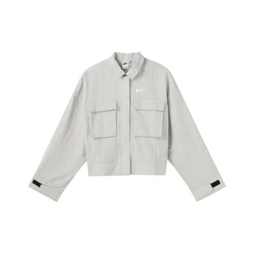 NIKE Sportswear Essentials series Белый известняк Женские Короткие пальто