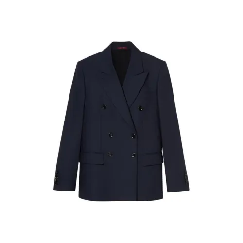 GUCCI SS24 Бизнес Костюм Пальто Женское Темно-синий