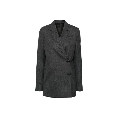 TOTEME OFF CENTER Облегающий блейзер Бизнес-костюм Женский Черный