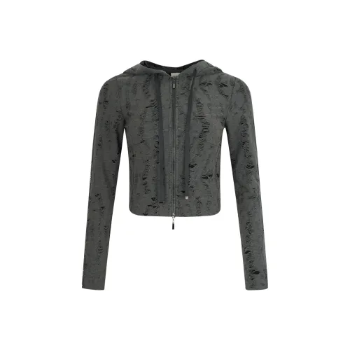 JESSYLINE Cropped Coat Women's Dark Gray JESSYLINE Укороченное пальто женское темно-серое