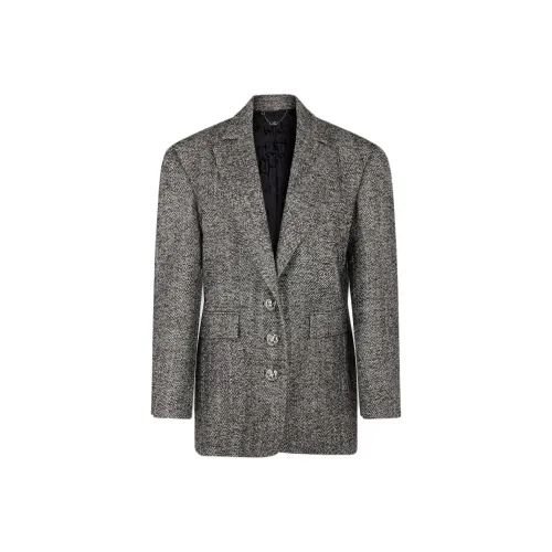 Paco Rabanne FW24 Бизнес-костюм Пальто Женское Черное Серое