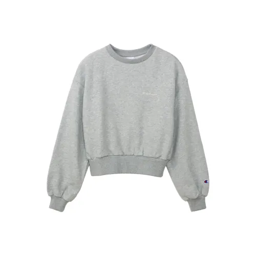 Champion Толстовка Женская Серого цвета
