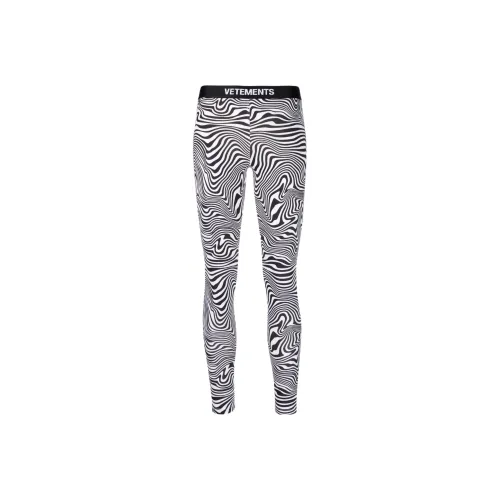 Vetements Белый черный Женские Леггинсы