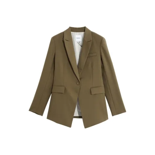 BEBE Бизнес-костюм женский армейский зеленый