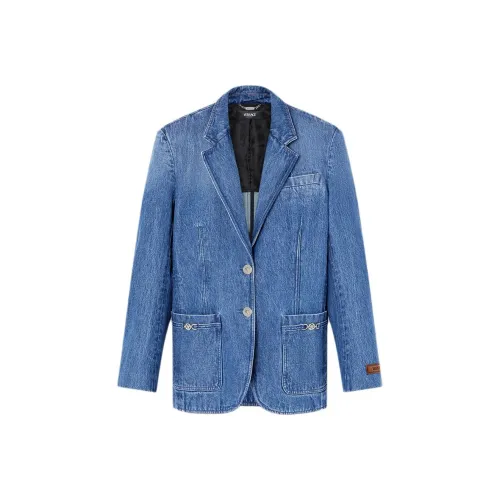 VERSACE SS24 Бизнес-костюм женский синий