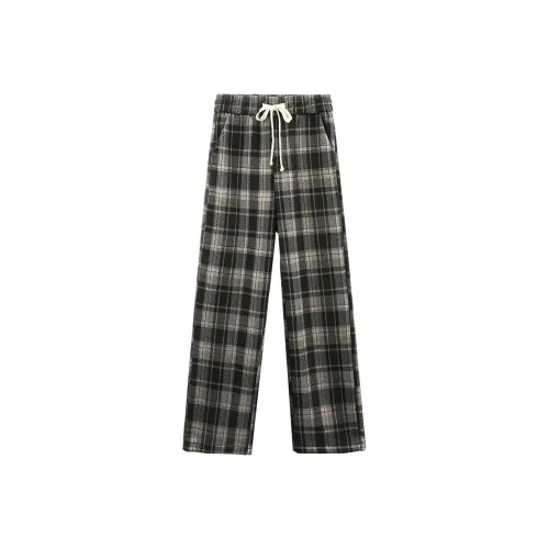 A paradise for awakening Повседневные брюки Женские Черная клетка