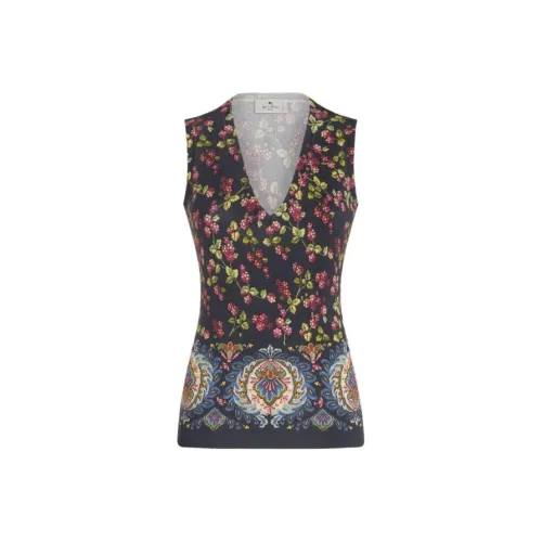 ETRO Женские жилеты морского синего цвета