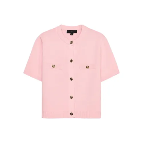 ZARA Светло-розовый Красный Женские Трикотаж