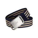 Серебристая пряжка - Королевский синий, хаки, полосы
