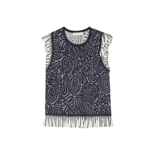 Ulla Johnson SS24 Жилет Женские Морской Синий