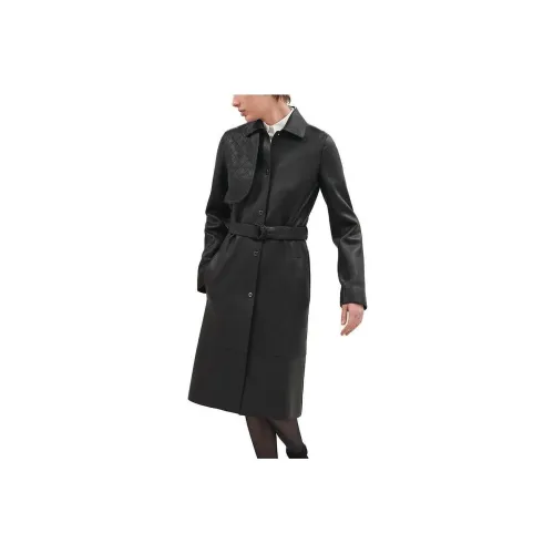 HERMES SS23 Тренчкот Женский Черный