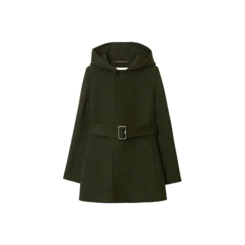 Burberry FW23 Пальто Женское Темно-оливковый