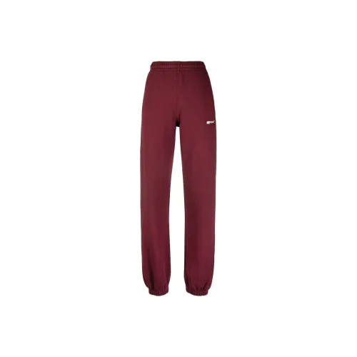 Off Белый бургундский Женские Вязаные Спортивные брюки