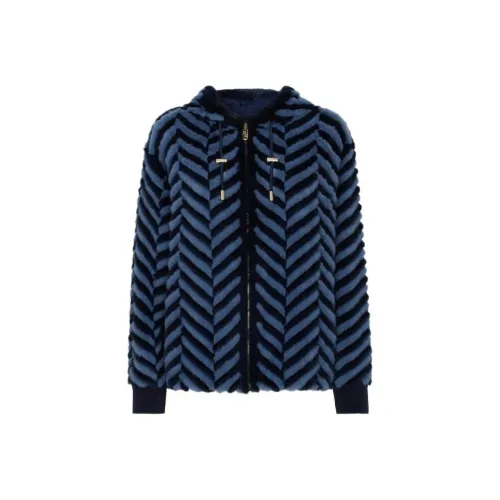 FENDI Синий Женские меховые изделия