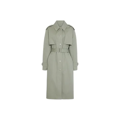 COACH Тренчкот Женский Светло-Зеленый