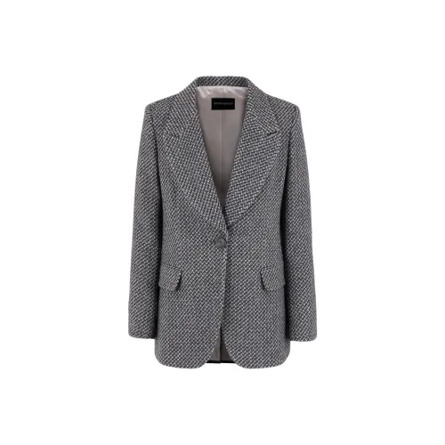 EMPORIO ARMANI Бизнес-костюм Пальто Женское Серое