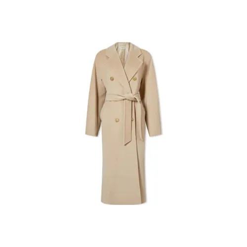 MaxMara Вельвет Feel Пальто Женское Хаки