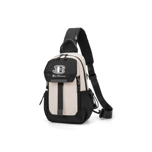 BEN SHERMAN Сумка через плечо из нейлона сумка на плечо сумка через плечо унисекс бежевый и черный черный