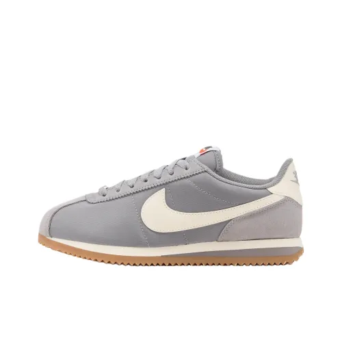 nike Cortez Textile Slip Resistant Abrasion Resistant Низкий Топ Повседневная обувь Женская Серый