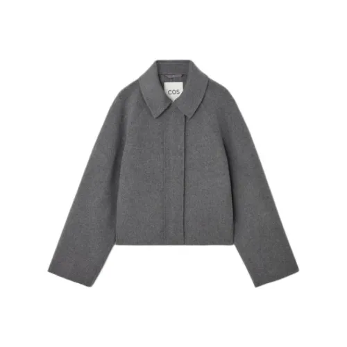 COS Серое Женское Пальто