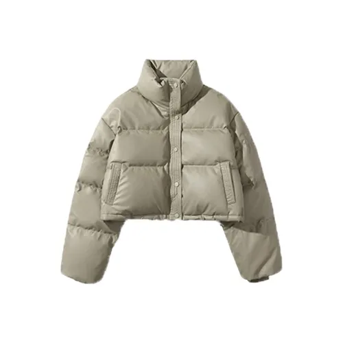 ONNFB Хлопковый пуховик женский зеленый черный кофейный