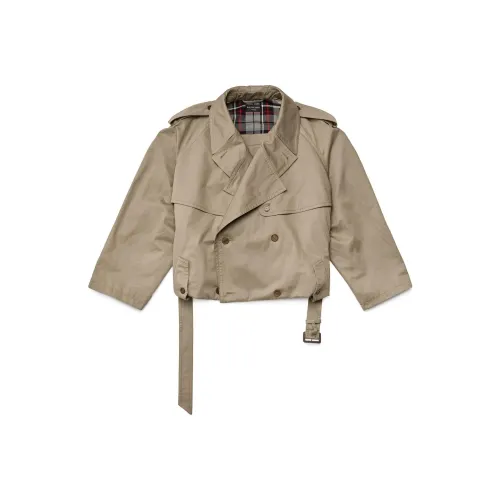 Balenciaga Тренчкот Женский Бежевый