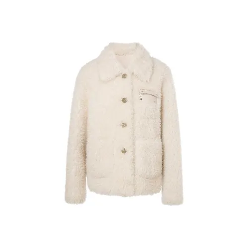 LOFT SHINE Белое Женское Короткое Пальто