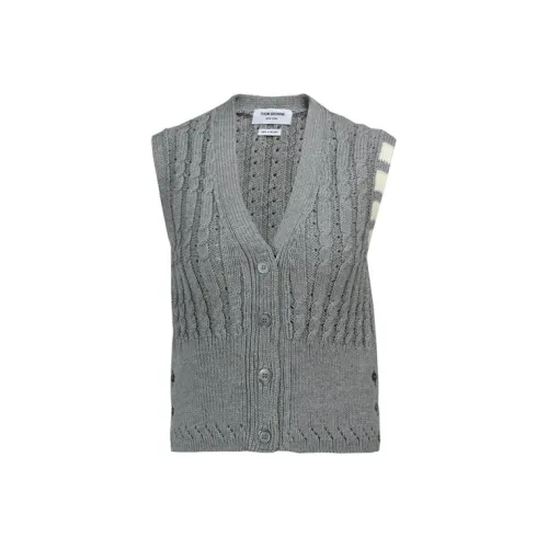 THOM BROWNE Серые Женские Жилеты